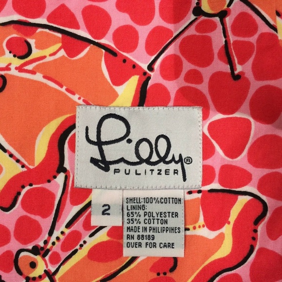 LILLY PULITZER Zebra/Butterfly Reversible Skirt - Picture 2 of 8